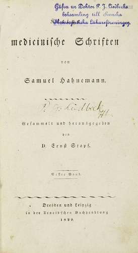 Samuel Hahnemann Kleine medicinische Schriften. Gesammelt un...