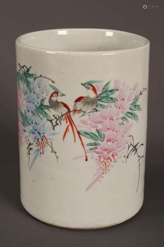 Chinese Porcelain Brush Pot,