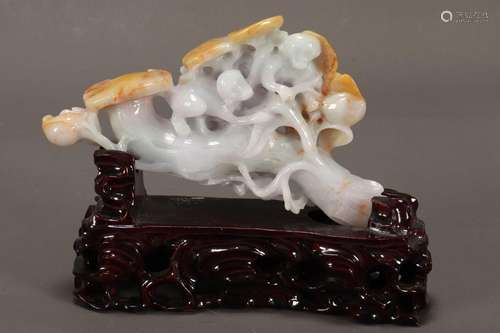 Chinese Jade Figure Group,