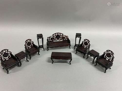 Quantity of Miniature Chinese Furniture,