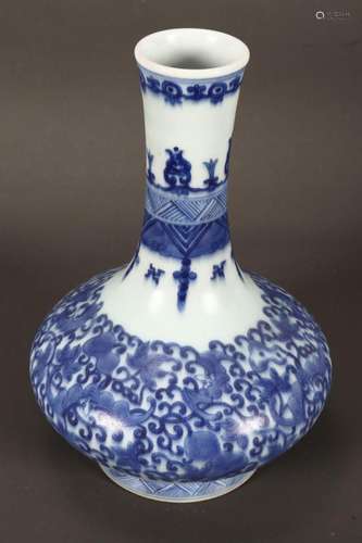 Chinese Blue and White Porcelain Vase,