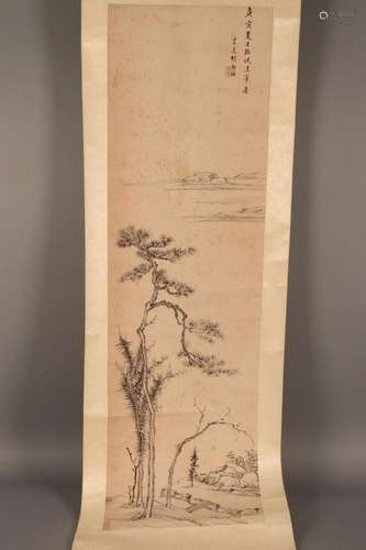 Chinese Hanging Scroll,