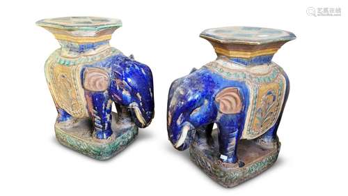 Pair of Chinese Elephants Stools,