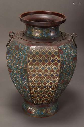 Large Chinese Cloisonne Vase,