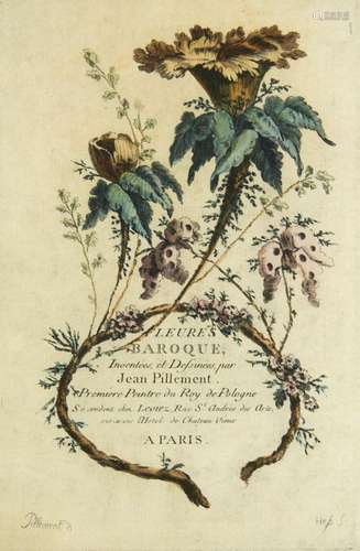 Jean-Baptiste Pillement Fleures baroque (sic), Inventées et ...