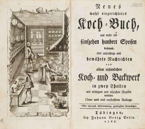 Neues wohl eingerichtetes Koch-Buch, aus mehr als 1500 Speis...