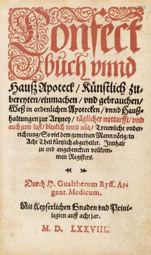 Walter Hermann Ryff (Confect Buch und Hauß Apoteck, Kunstlic...