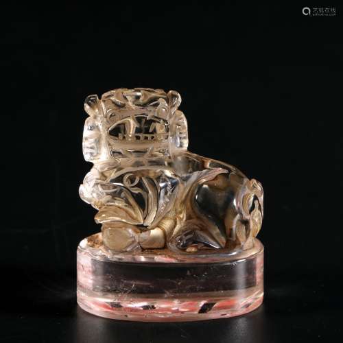 Crystal Lion Seal, China