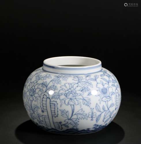 Blue And White Porcelain Jar, China