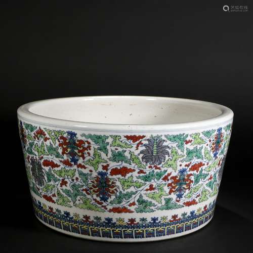 Doucai Porcelain Vat, China