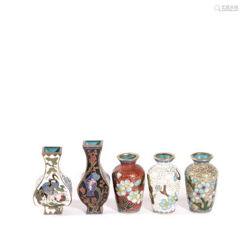 A Set Of Cloisonne Snuff Bottles, China