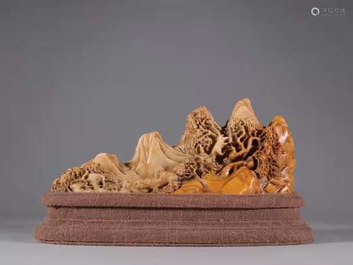 Tianhuang Stone Shanzi Brush Holder, China