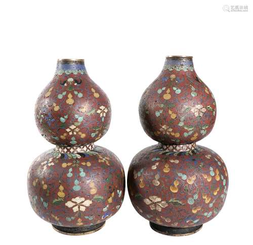 A Pair Of Cloisonne 