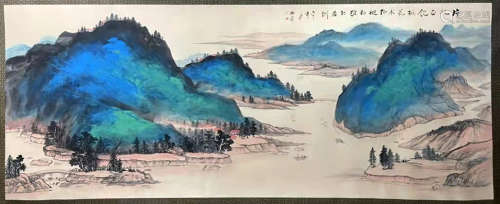 Ink Painting Of Landscape - Zhang Daqian, China