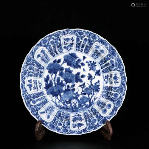 Blue And White Porcelain Plate, China