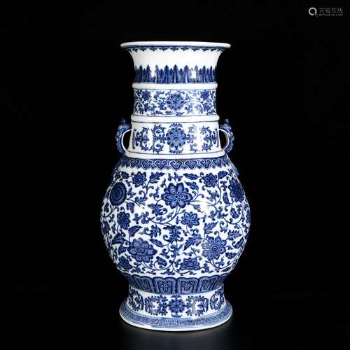 Blue And White Porcelain Vessel, China