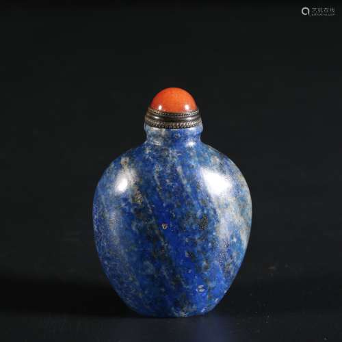 Lapis Lazuli Snuff Bottle, China