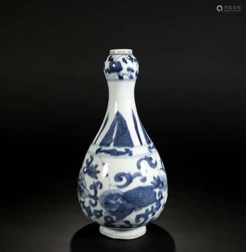 Blue And White Porcelain Bottle, China