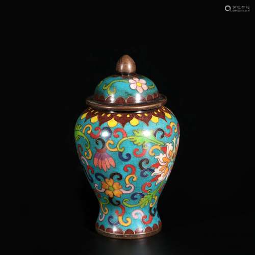 Cloisonne General Jar, China