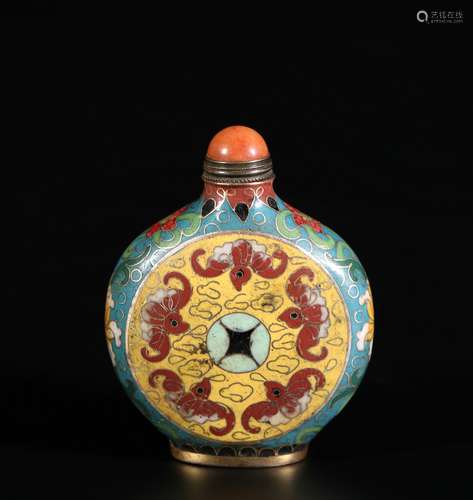 Cloisonne Snuff Bottle, China