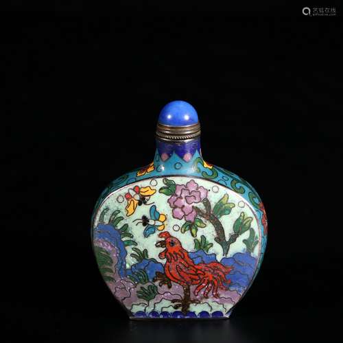 Cloisonne Snuff Bottle, China