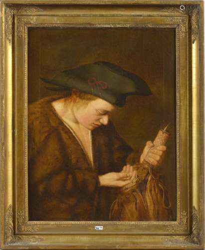 VAN DER VLIET Willem (1584 - 1642) - Huile sur toile maroufl...