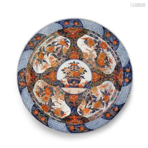 A large Chinese Imari charger