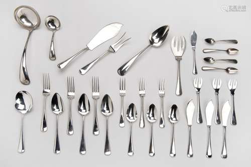 A Dutch silver collection of flatware (ca 99 items)