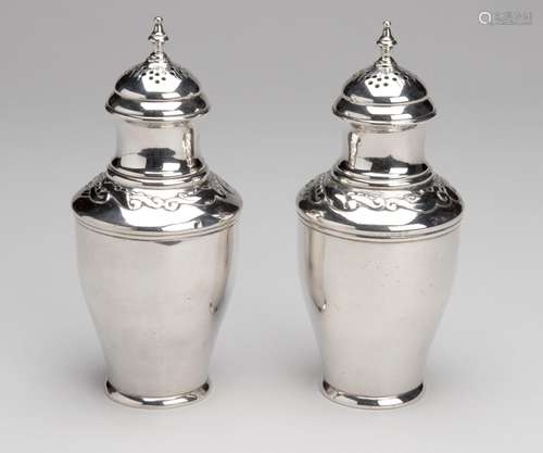 Two Danish silver casters