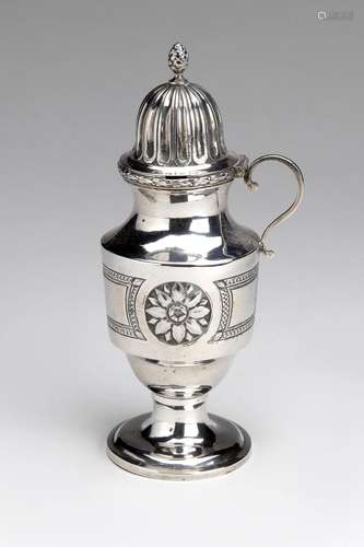 A German silver mustard pot, Augsburg