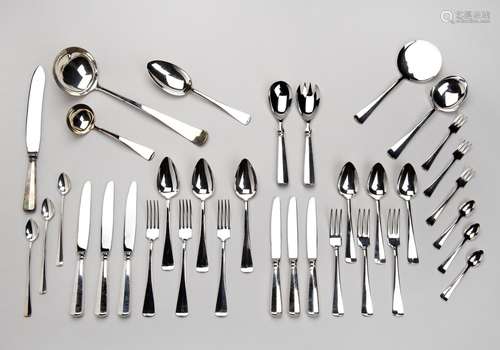 A Dutch silver collection of flatware