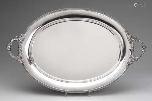 A Dutch silver tray