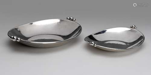 Two German oval dishes