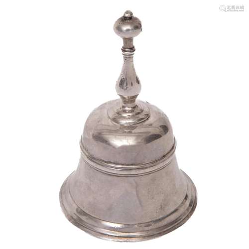 A Dutch silver table bell, The Hague