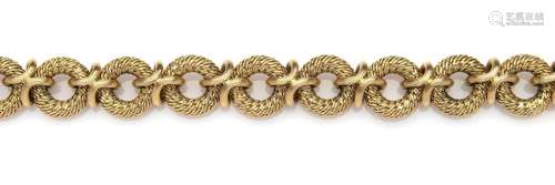 An 18k gold bracelet, Georges Lenfant for Mauboussin