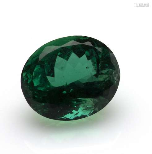 An unmounted emerald