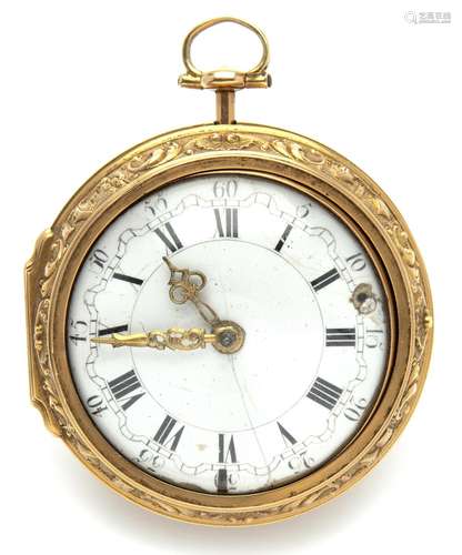 An antique 18k gold pocketwatch, Peter Masson, London