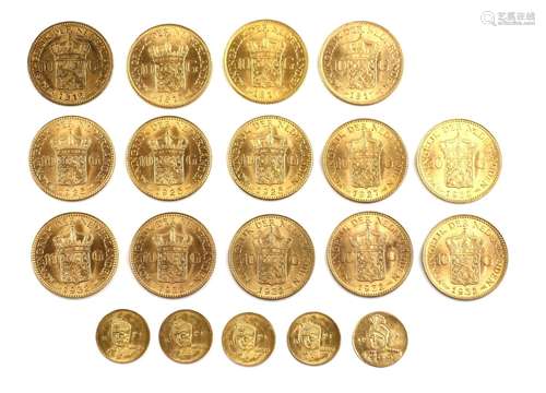 19 gold coins