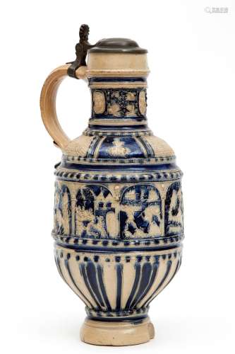 A German stoneware jug