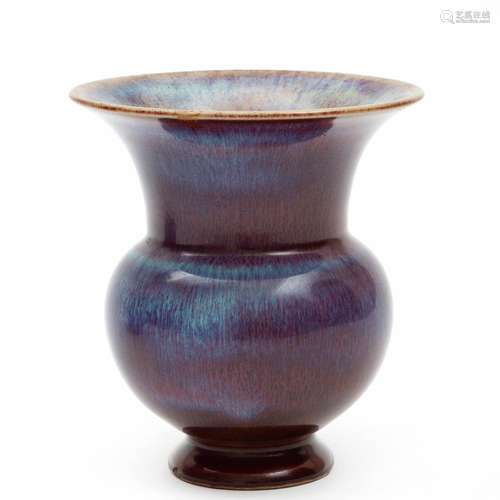 A small flambe vase