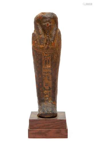 An Egyptian painted wood Ptah-Sokar-Osiris figure