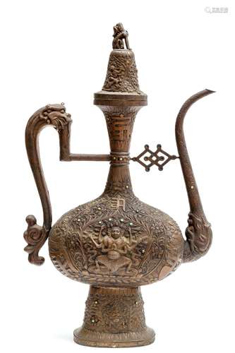 A large Sino-Tibetan ceremonial ewer