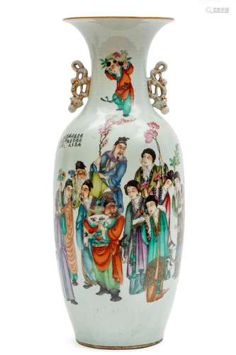 A large Qianjiang cai enamelled vase