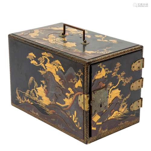 An important Japanese lacquer kodansu cabinet