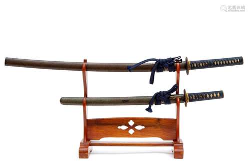 A Daishō set with Katana Kake