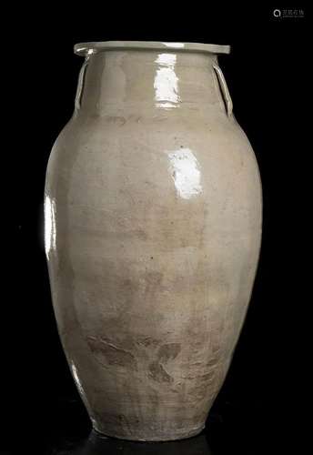 A LARGE GLAZED PORCELAIN JAR Korea, Joseon dynasty,