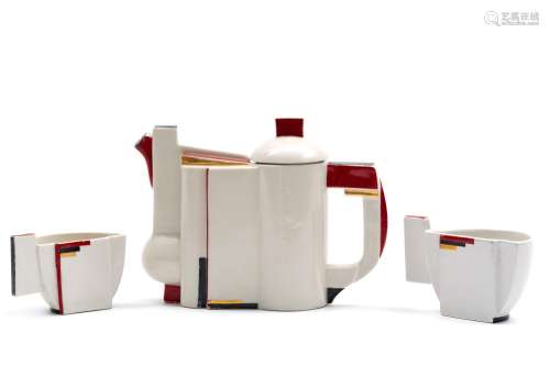 A Kazimir Malevich glazed and painted porcelain suprematist ...