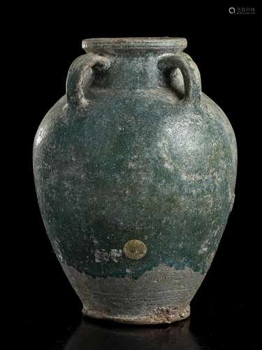 A TURQUOISE GLAZED CERAMIC VASE Iran, 12th-13th