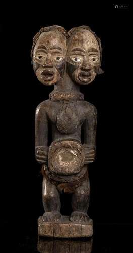 A WOOD AND FIBER FETISH FIGURE Africa