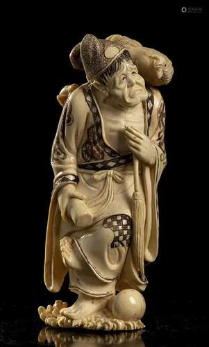 AN IVORY FIGURE China, early 20th century